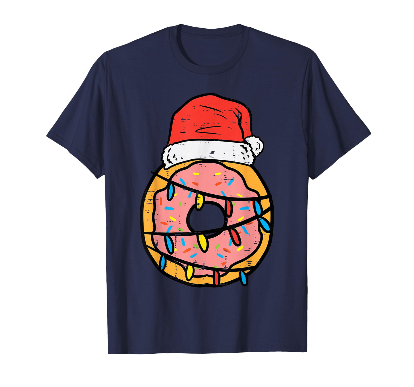 Christmas Donut Santa Cute Xmas Baking Baker Men Women Kids T-Shirt
