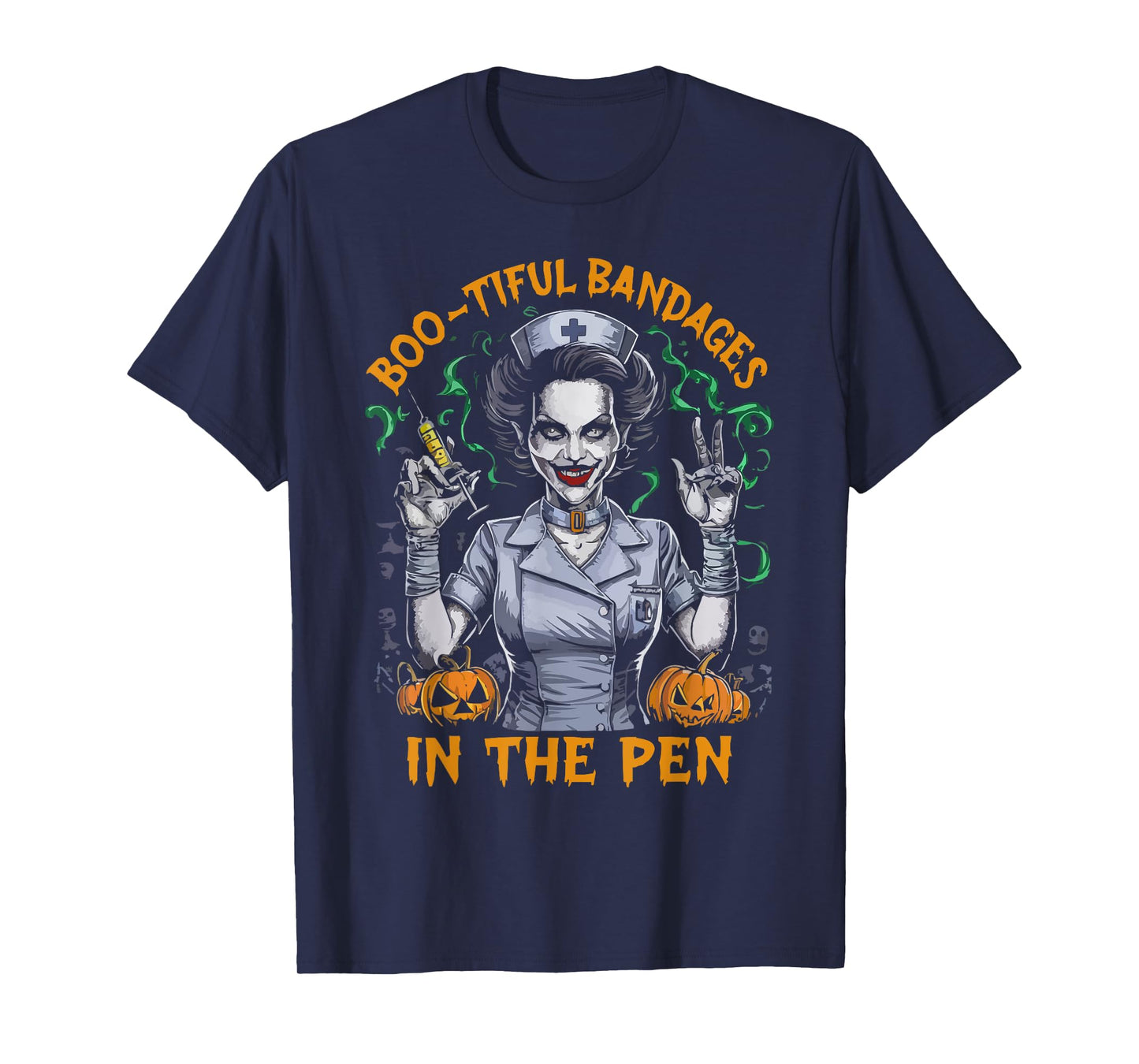 Correctional Nurse Halloween Spooky Nursing Trick Or Treat T-Shirt