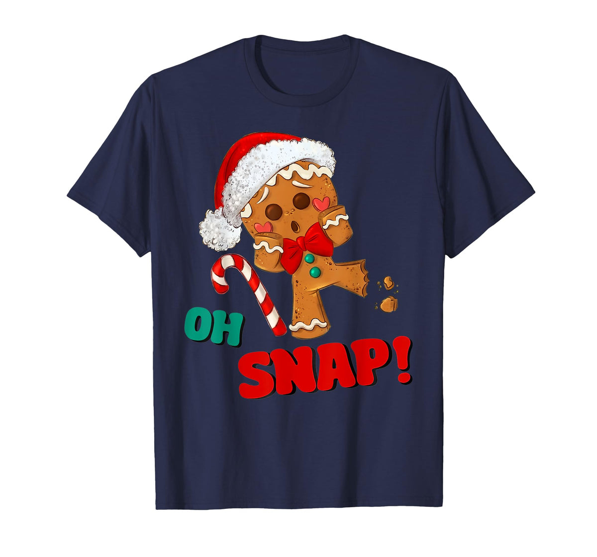 Gingerbread Man Oh Snap Christmas Funny Cookie Baking Gift T-Shirt