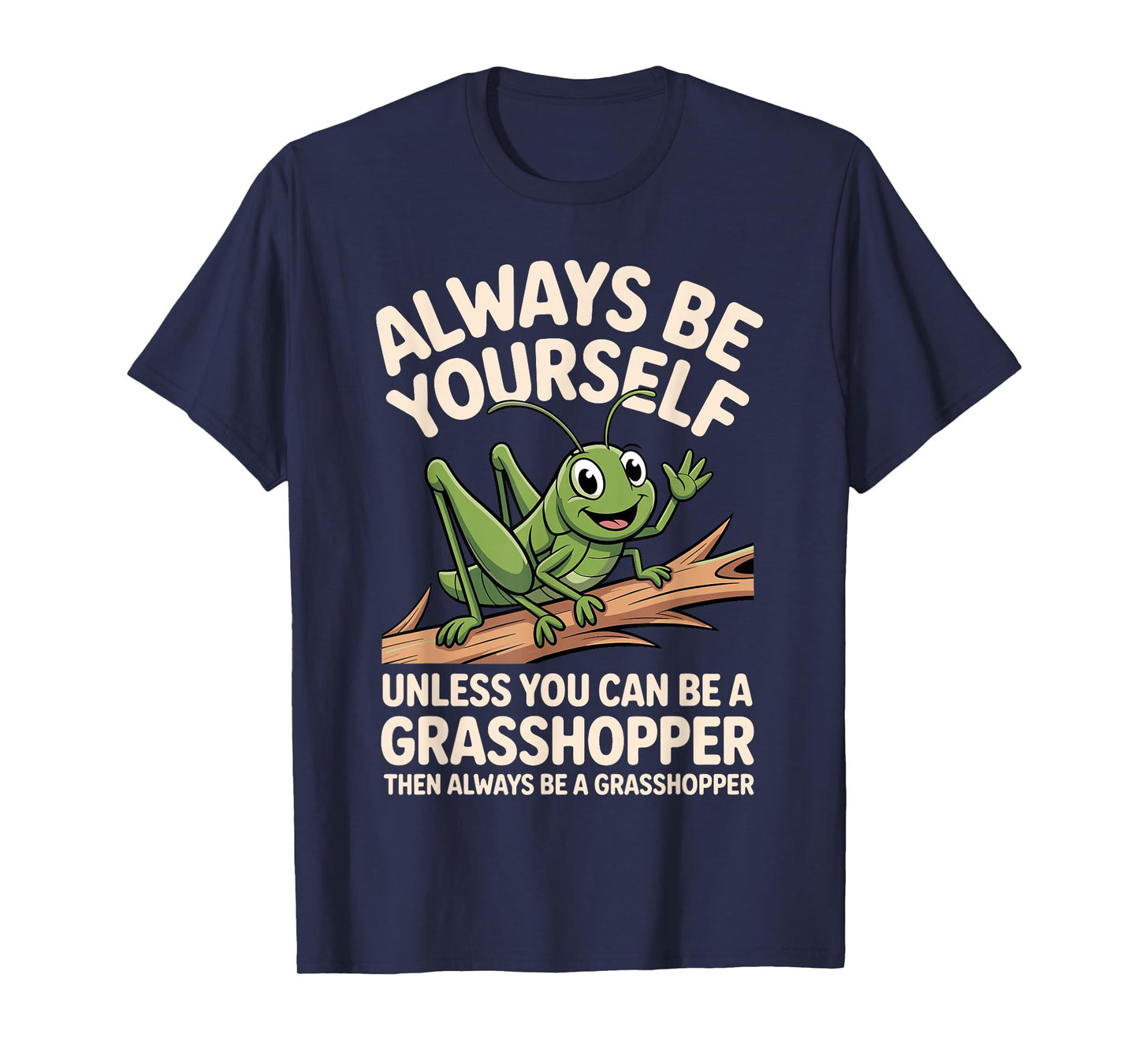 Funny Grasshopper Art for Men Women Kids Insect Grasshopper T-Shirt