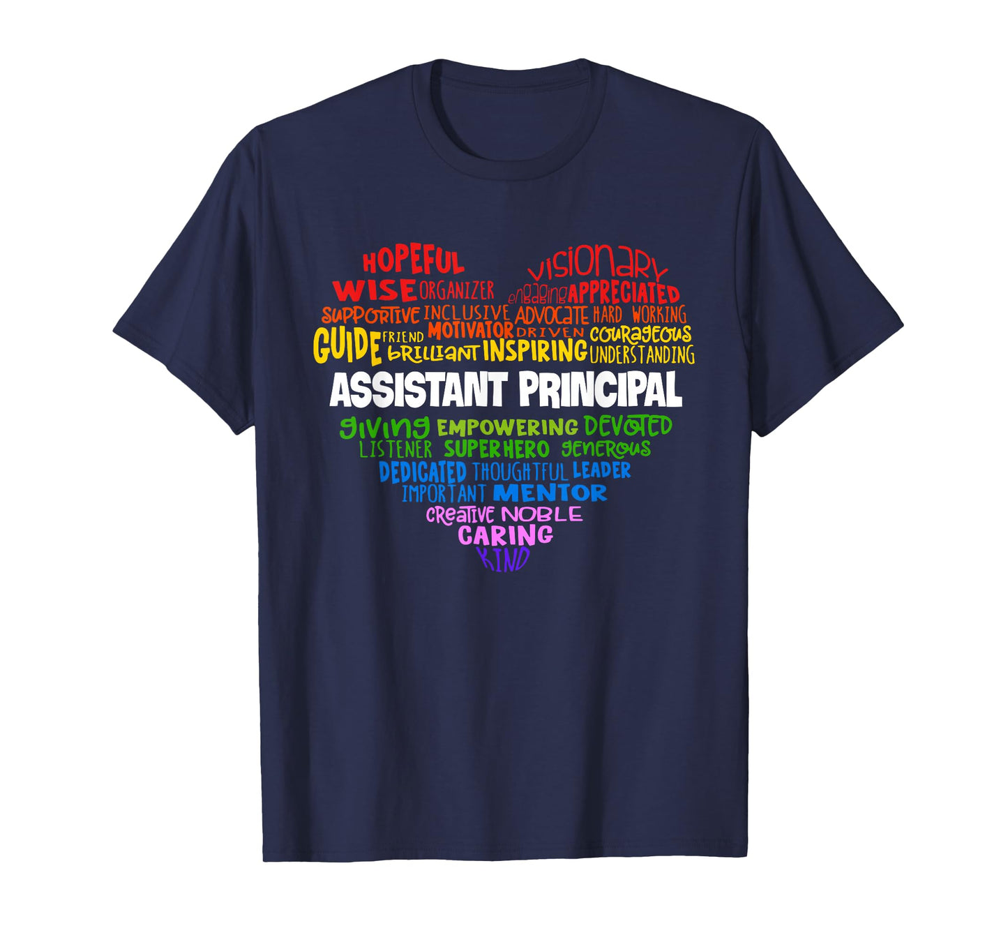 Assistant Principal Cute Heart Shirt Back to School T-Shirt
