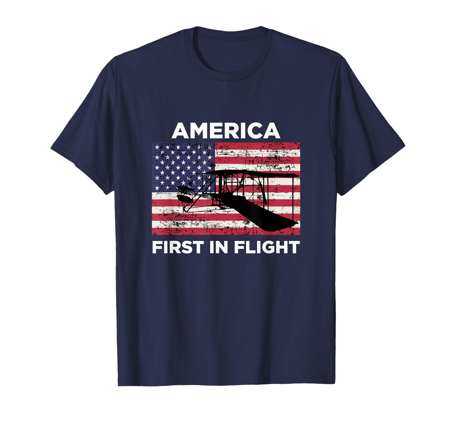 America First in Flight Wright brothers patriotic t-shirt T-Shirt