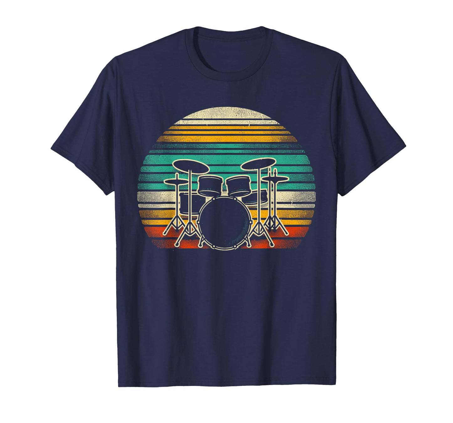 Drums Vintage Drummer Band Retro Drumset T-Shirt