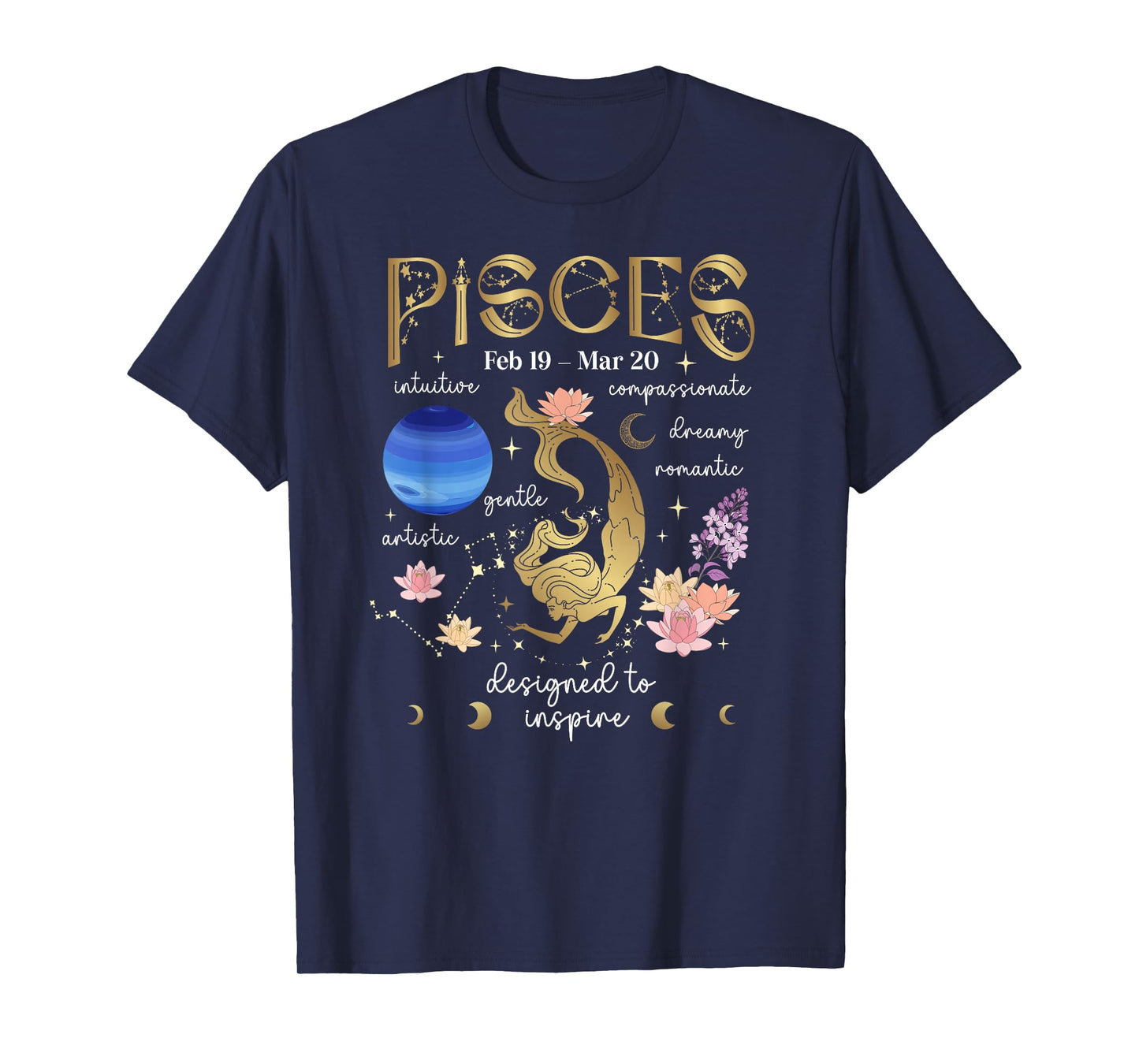 Pisces Facts Pisces Zodiac Sign Pisces Birthday T-Shirt