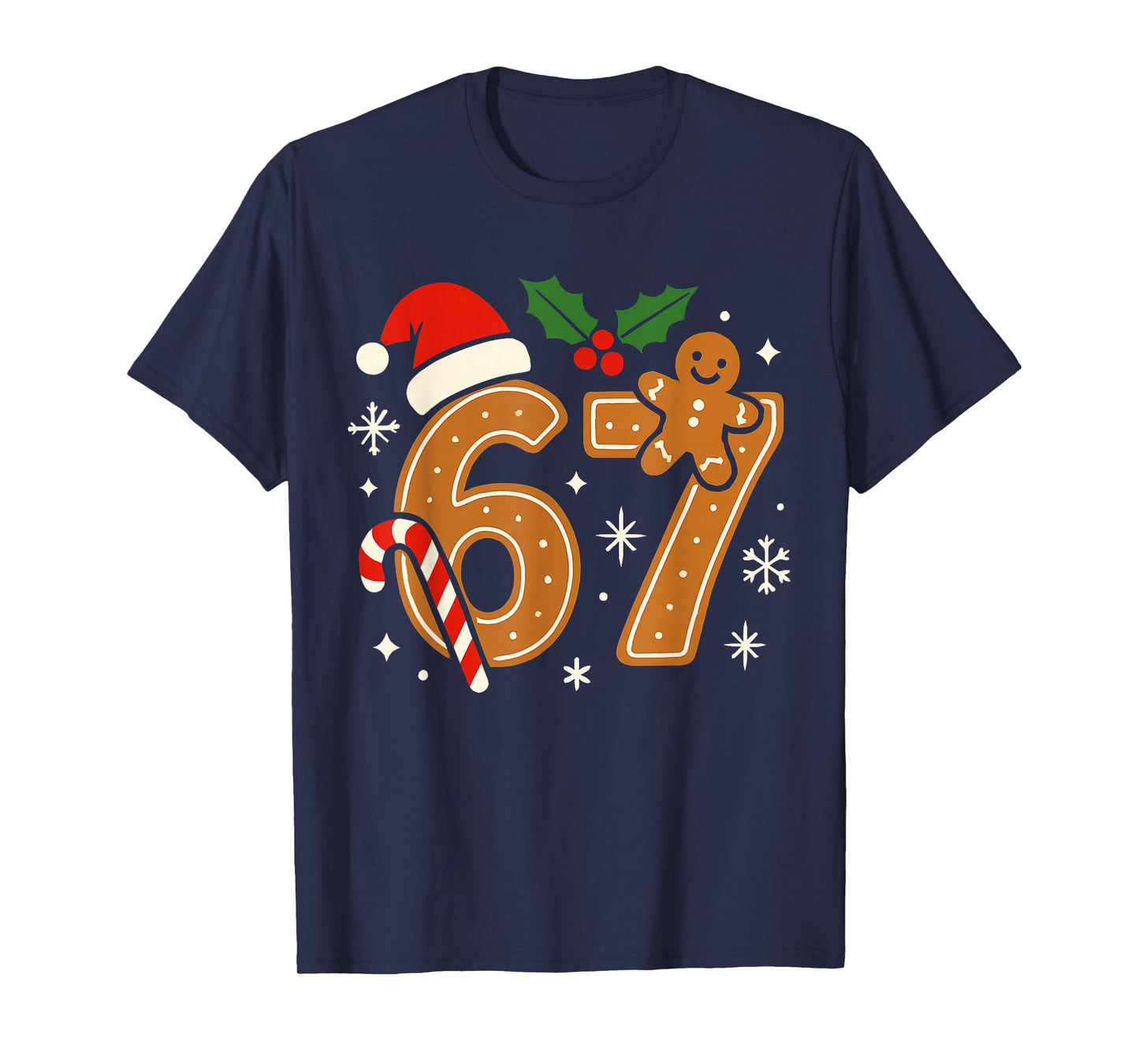 6 7 Meme Christmas Shirt 67 Six Seven Cookies Gingerbread T-Shirt