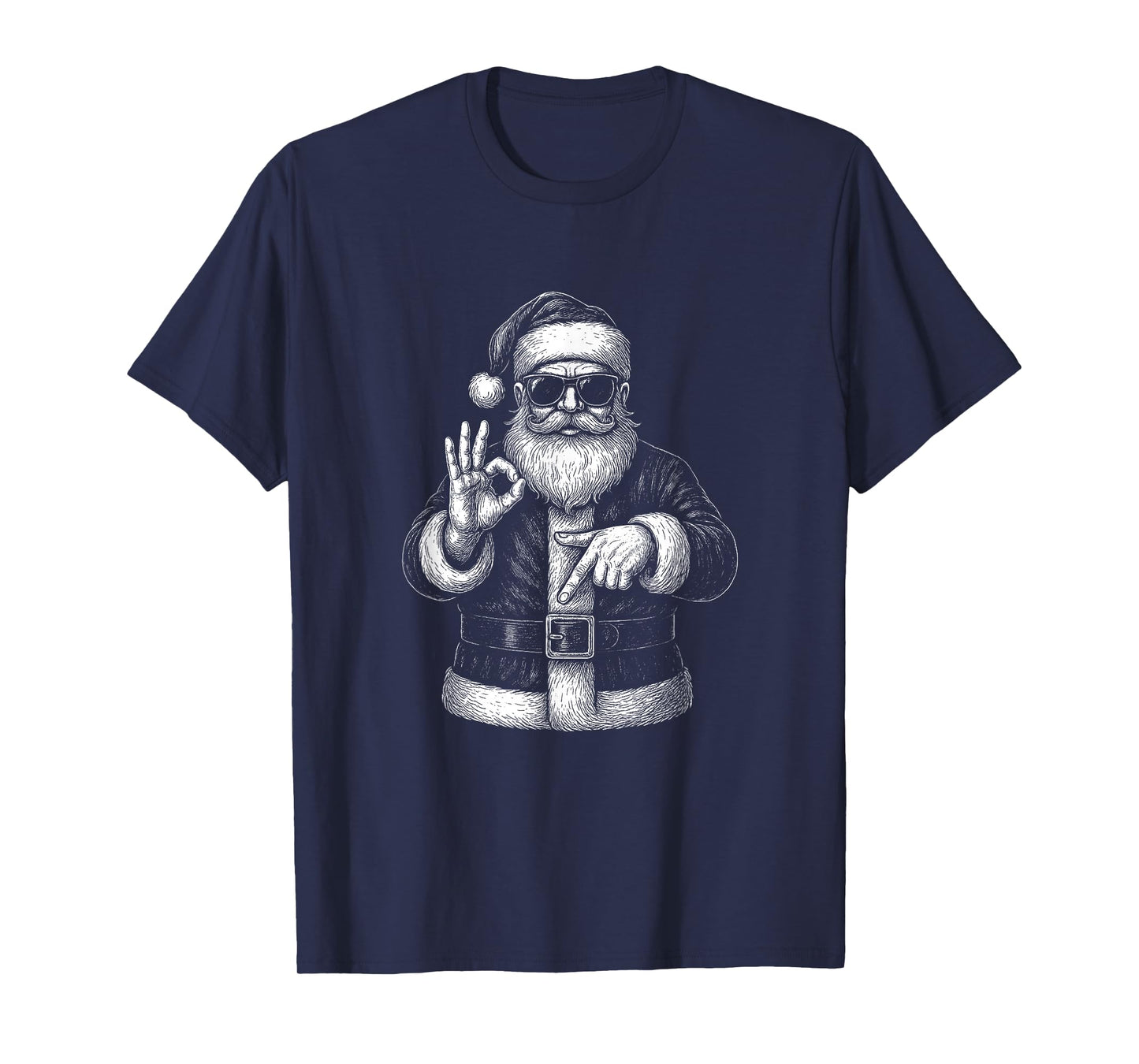 Funny Santa 6 7 Meme Design | Christmas Math Humor T-Shirt