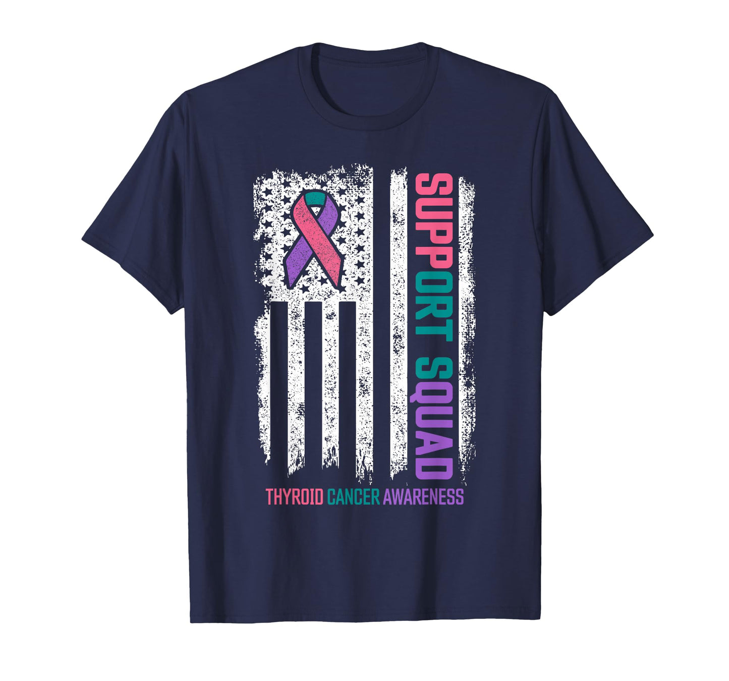 Thyroid Cancer Shirts Support Squad Thyroid Cancer Awareness T-Shirt