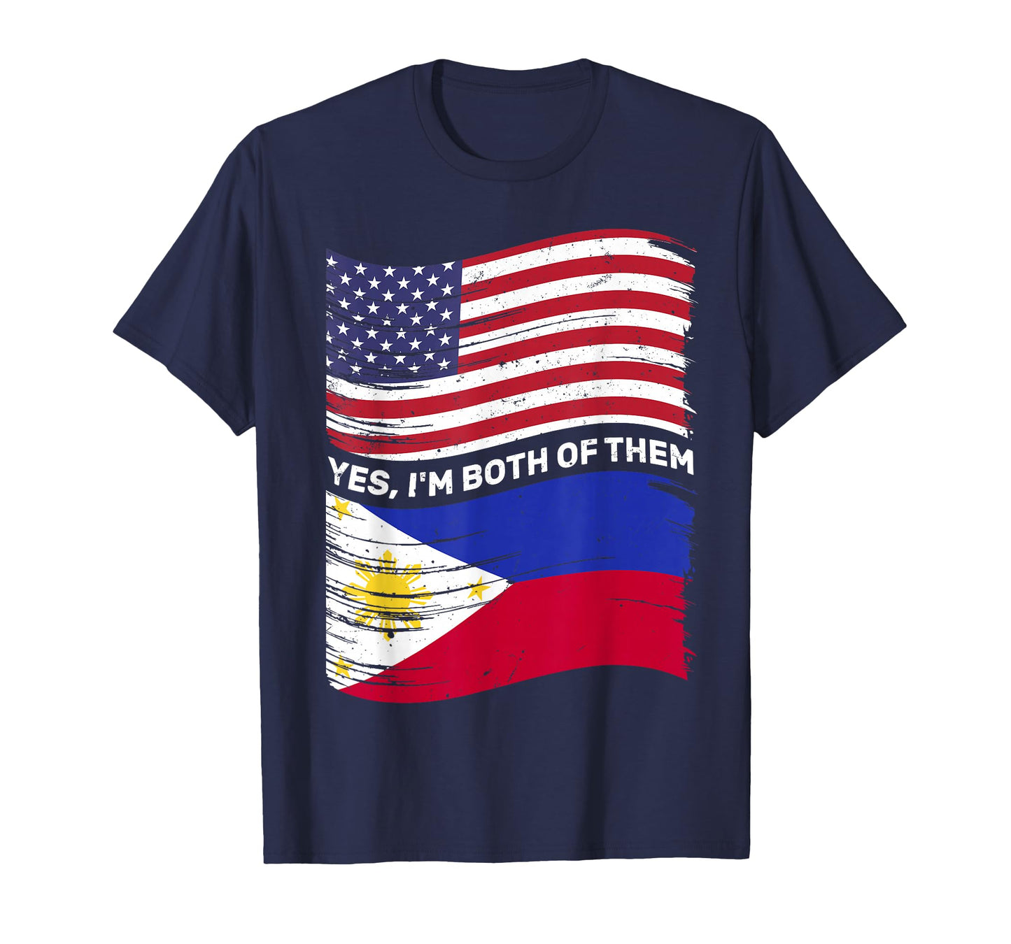 Half American Half Filipino USA Philippines Flag Mixed Kids T-Shirt
