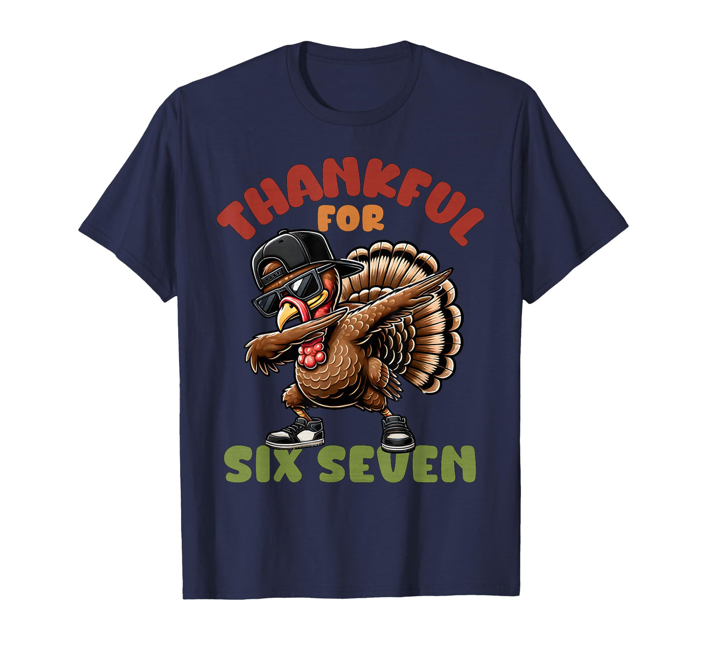 67 Thanksgiving Funny Six Seven Meme Brainrot Turkey Boys T-Shirt