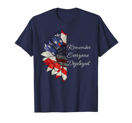 Remember Everyone Deployed-Wear Red on Friday Military T-Shirt