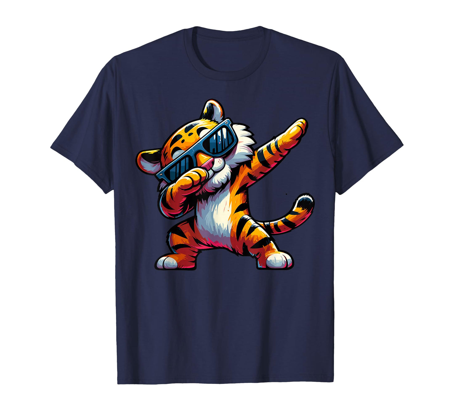 Dabbing Tiger With Sunglasses Cool Dabbing Tiger T-Shirt