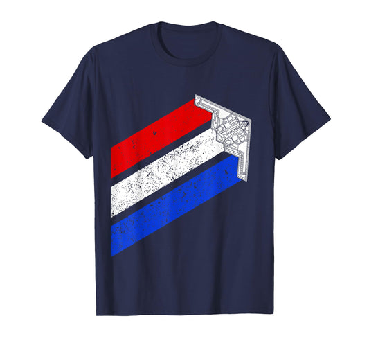 B-2 Bomber Vintage USA Contrails Red White Blue Stealth B2 T-Shirt