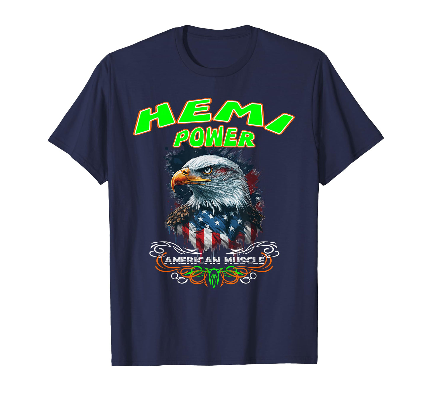 392 Hemi Power Patriotic Eagle Muscle Car Design T-Shirt