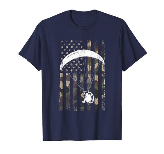paramotor American Flag, paramotor T-Shirt