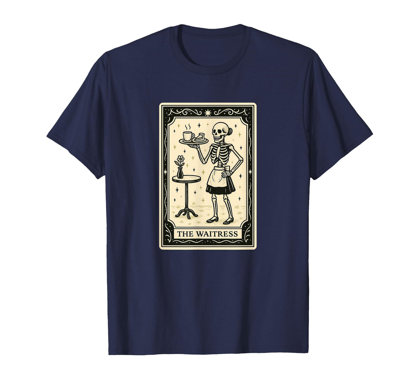The Waitress Tarot Card - Halloween Spooky Gothic Witchy T-Shirt