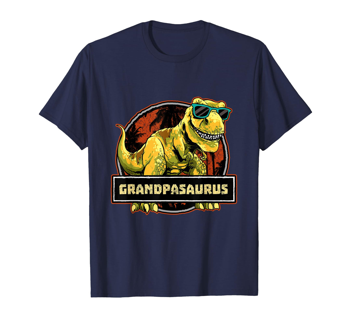 Grandpa Grandpasaurus Shirt T Rex Dinosaur Birthday Granddad T-Shirt
