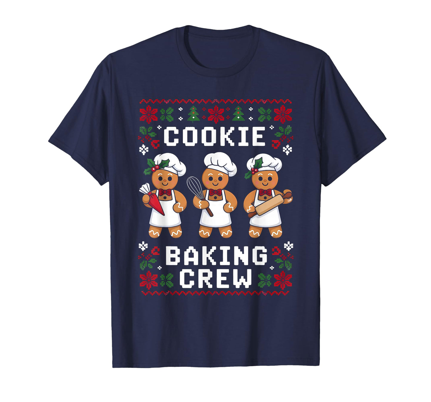 Christmas Cookie Baking Crew Family Baking Funny T-Shirt