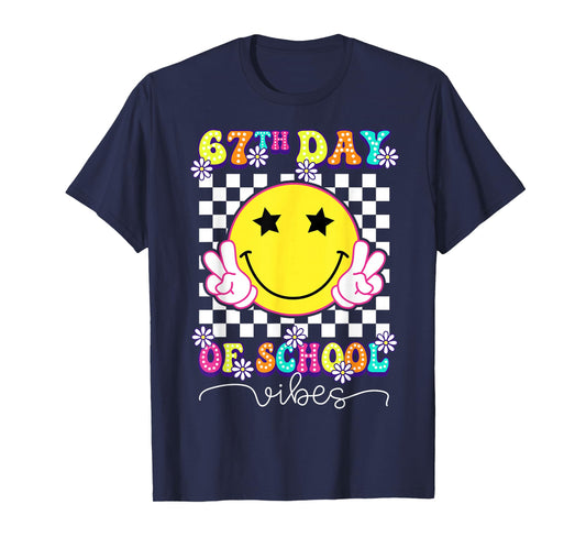 67th Day of School Vibes Funny Six Seven 67 Meme Slang T-Shirt