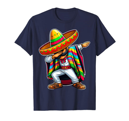 Mexican Dabbing Poncho Cinco De Mayo T-Shirt