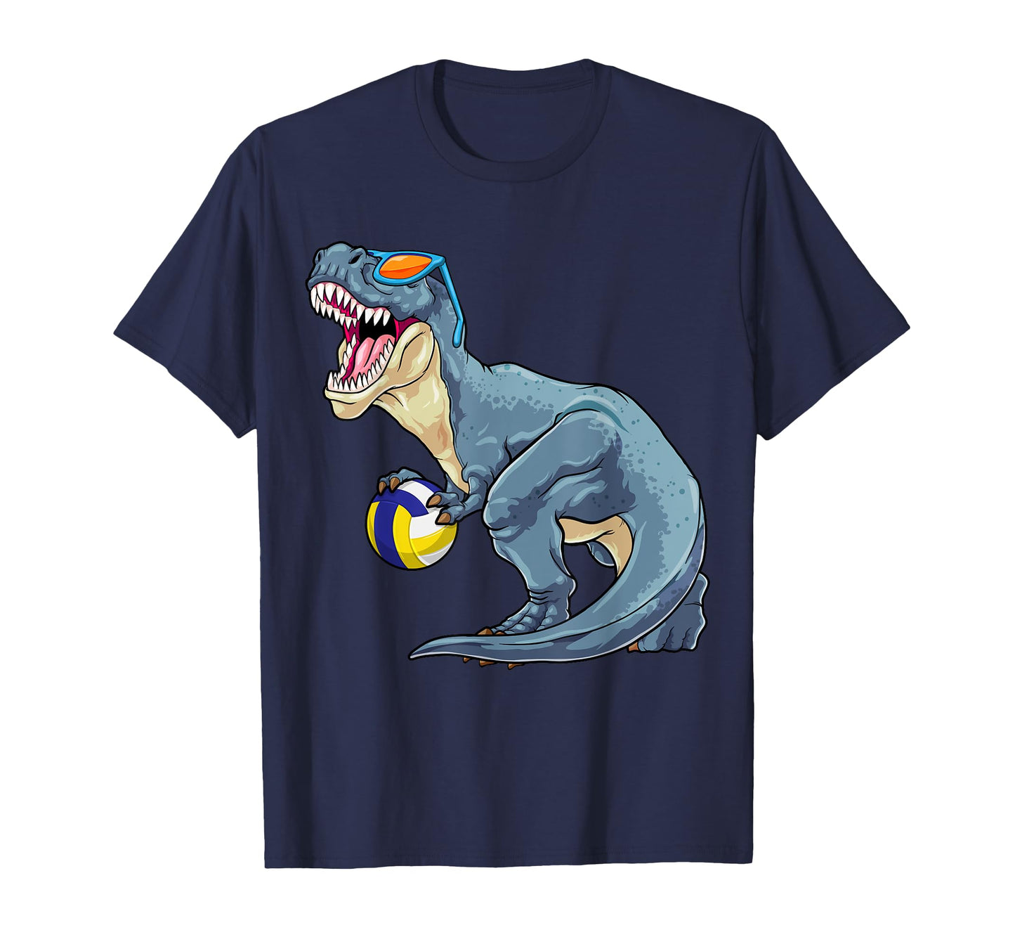 Trex Dinosaur Volleyball Cute Sport Toddler Player Kids Boys T-Shirt