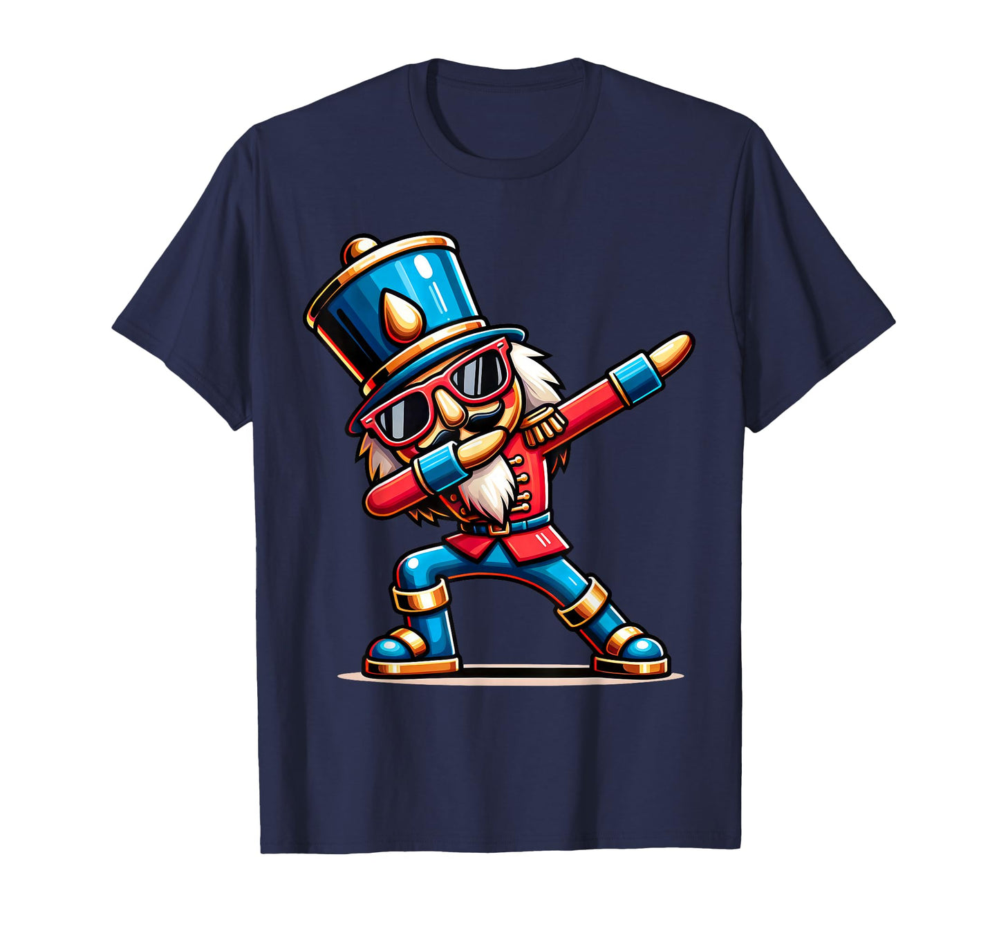 Christmas Nutcracker Dabbing Boys Santa Xmas Funny T-Shirt
