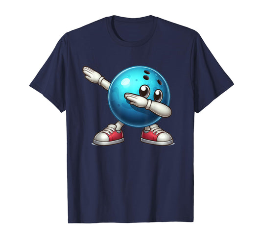 Cute Bowling Dab Bowler Bowling Ball Player Kids Boys Men T-Shirt