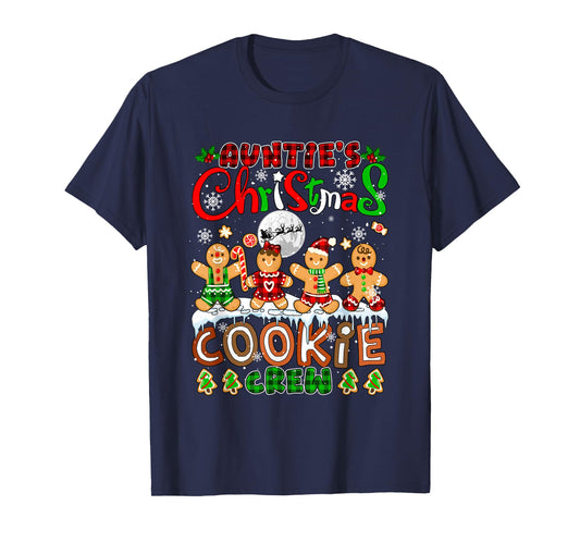Auntie's Christmas Cookie Crew Funny Baking Baker Group T-Shirt