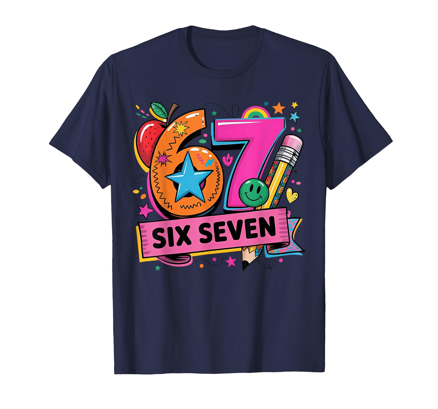 67 Days School 6 7 Six Seven Teachers Students Meme T-Shirt