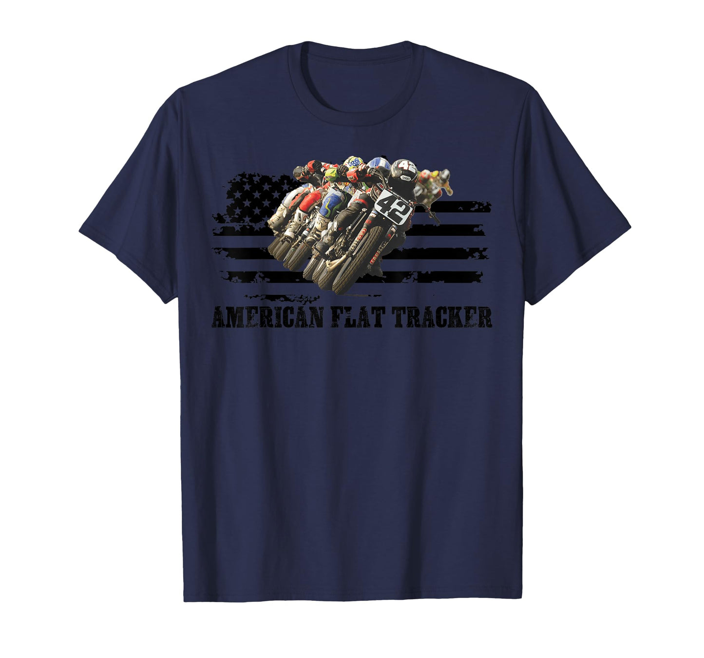 American Flat Tracker Men Women Adults Teens Boys Girls Tee T-Shirt