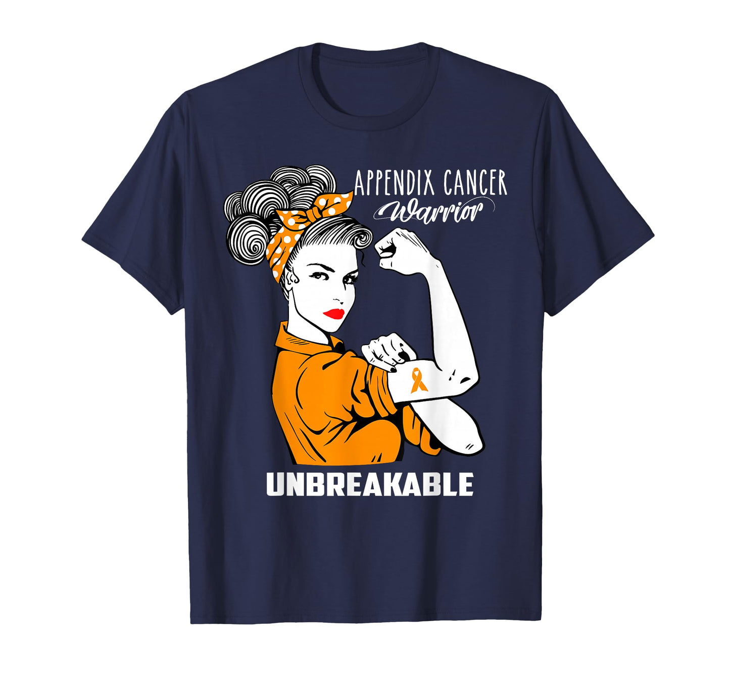 Appendix Cancer Awareness T-Shirt Unbeakable Warrior Shirt T-Shirt