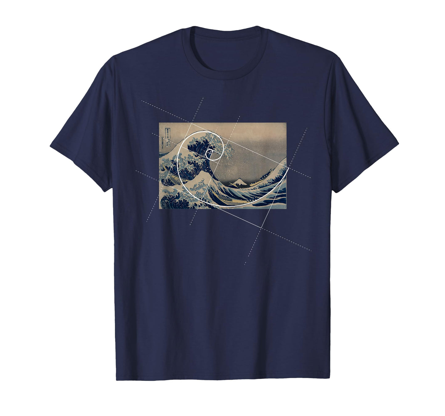 Hokusai Meets Fibonacci T-Shirt