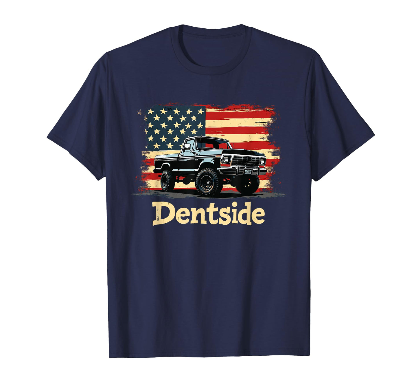 Dentside Classic Truck Dentside Lifted Highboy 4x4 Truck T-Shirt