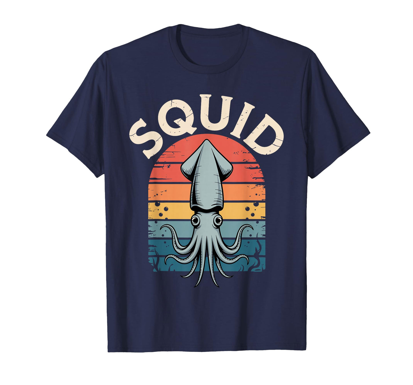 Cool Squid Art for Men Women Kids Giant Octopus Squid Lover T-Shirt