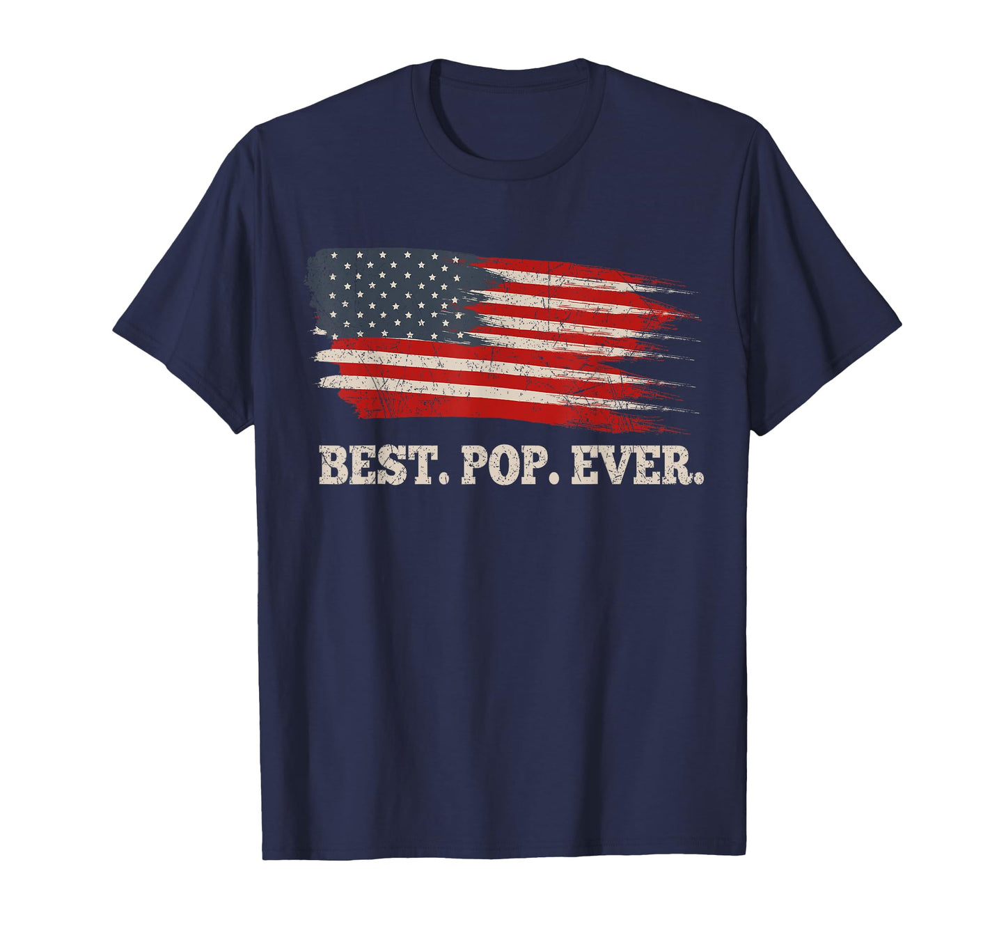 Best Pop Ever Shirt Vintage American Flag Gift T-Shirt