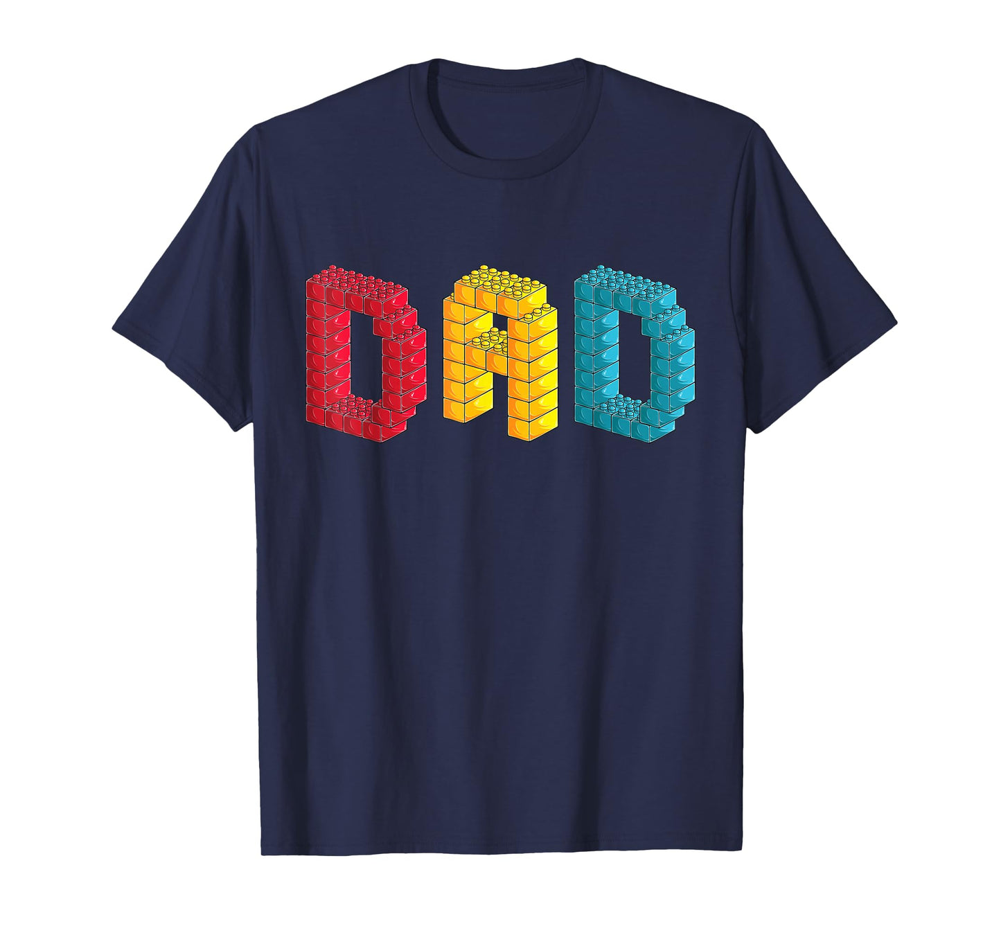 Dad Master Builder Building Bricks Blocks Family Set Parents T-Shirt