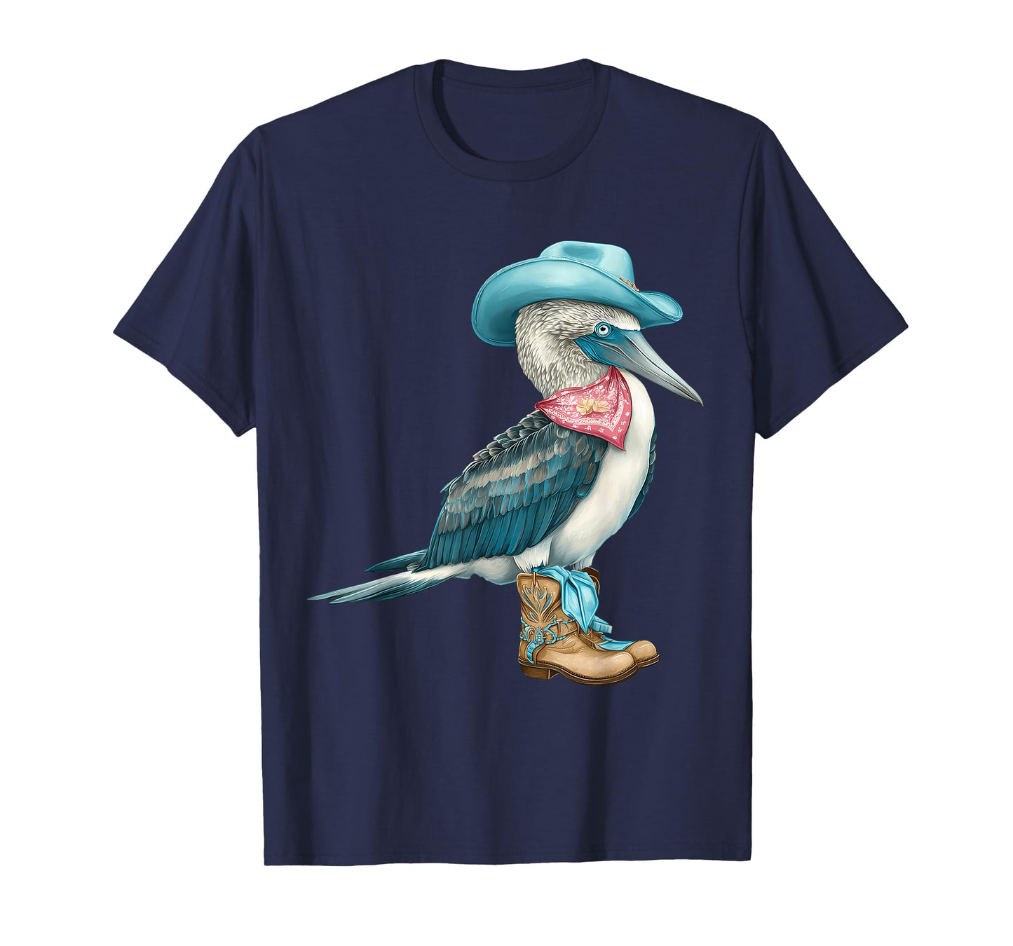 Country Cowboy Blue Footed Booby Rodeo Cowgirl Western T-Shirt
