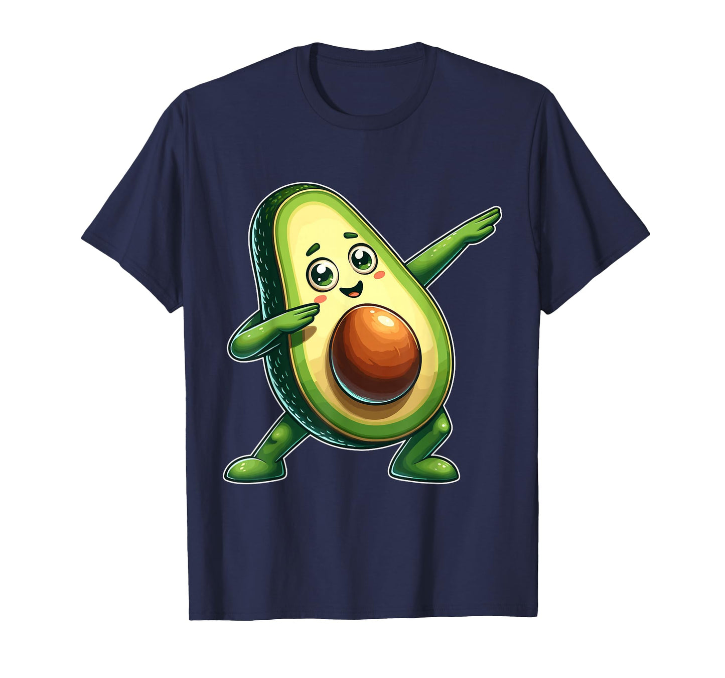 Funny Dabbing Avocado Vegan Food Lover Tee Kids Women T-Shirt