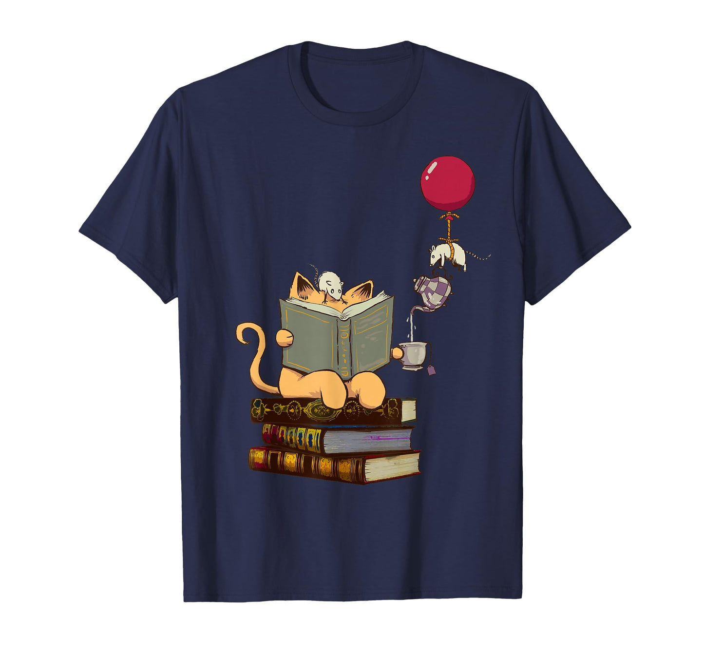 Kittens, Cats, Tea, Books and Balloon T-Shirt