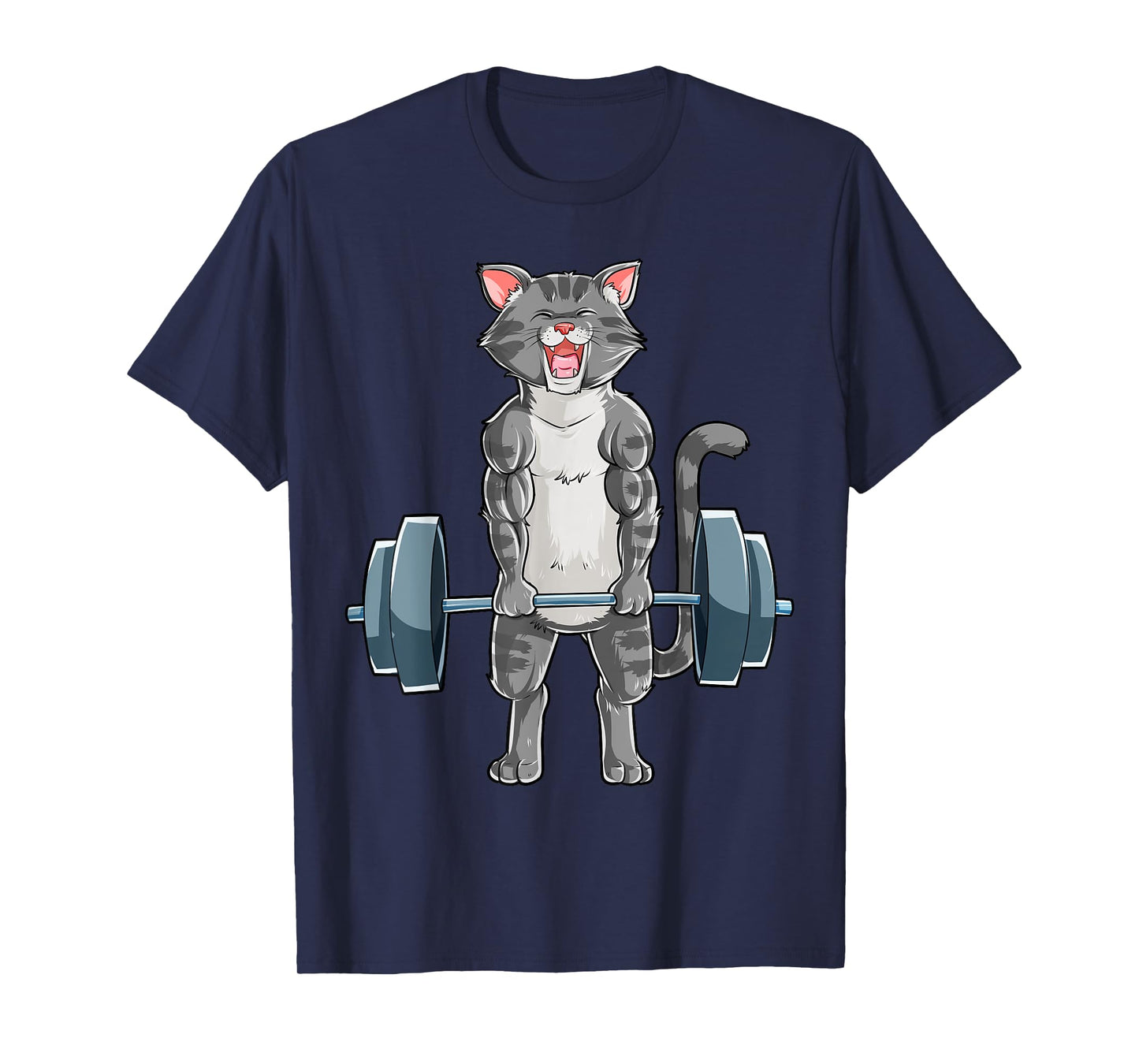 Cat Weightlifting Powerlifting Deadlift Fitness Gym Workout T-Shirt