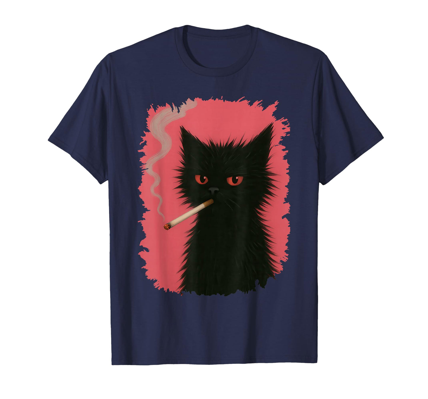 Funny Cat Smoking For Men T-Shirt