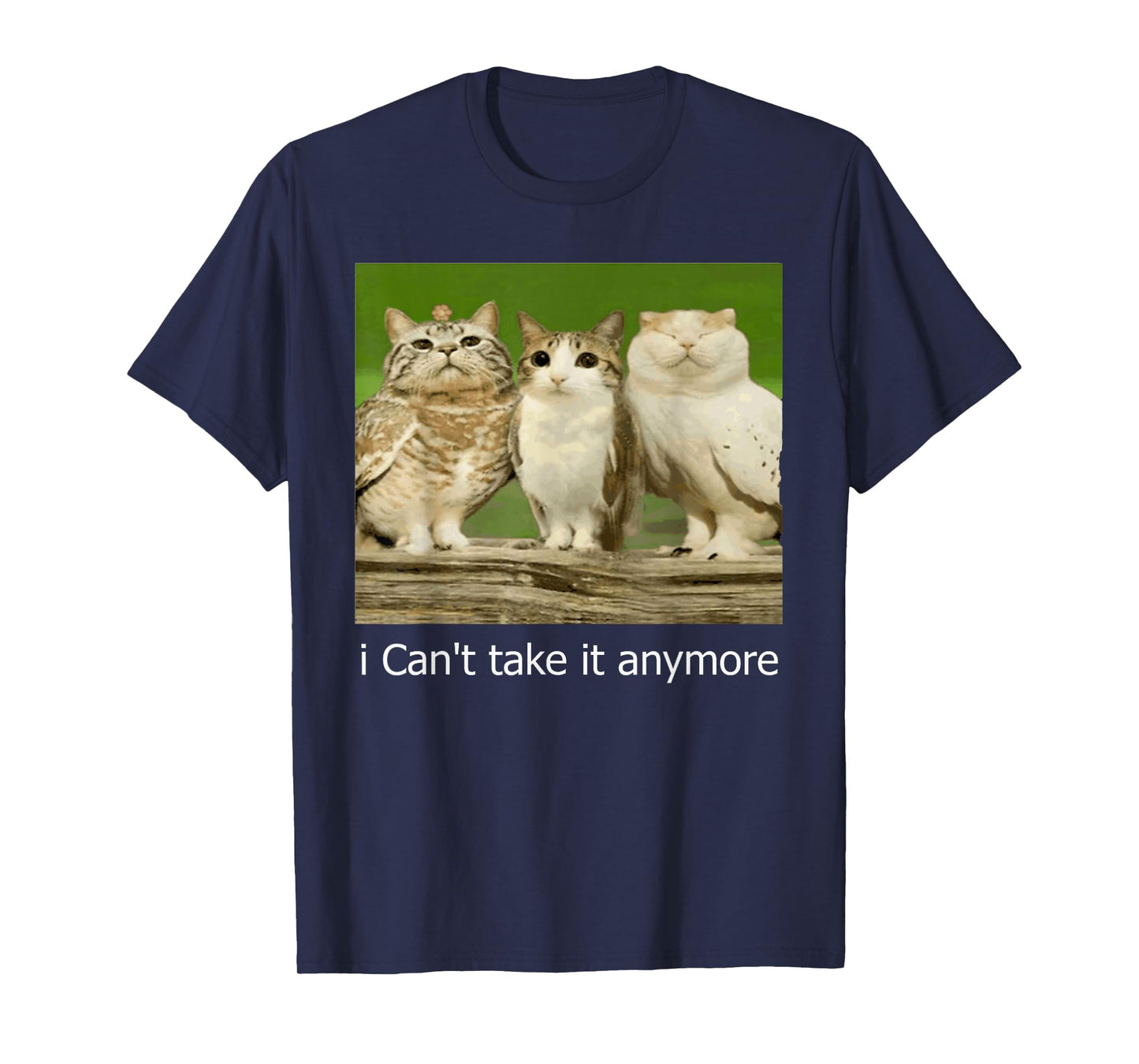 Cat Owl Funny Meowl Cursed Internet Trendy T-Shirt