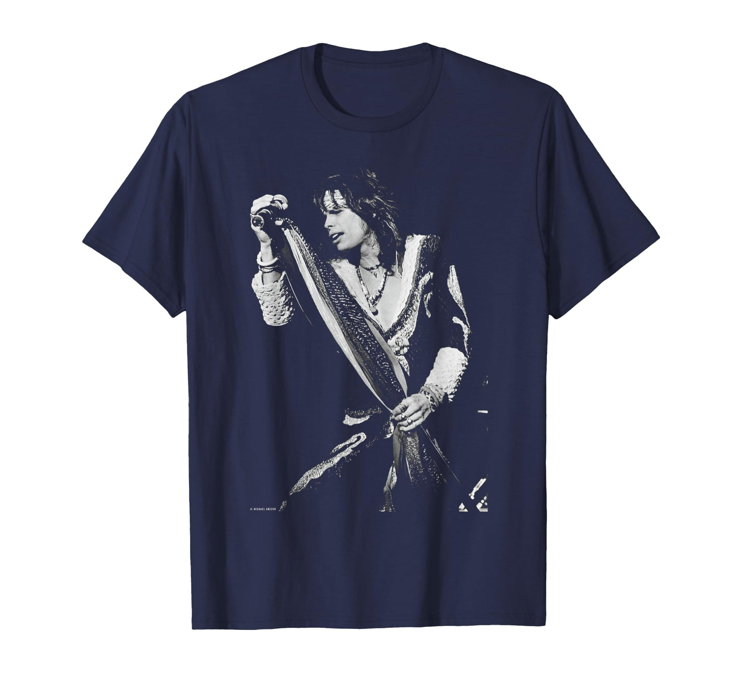 Steven Tyler Aerosmith Live by Michael Grecco T-Shirt