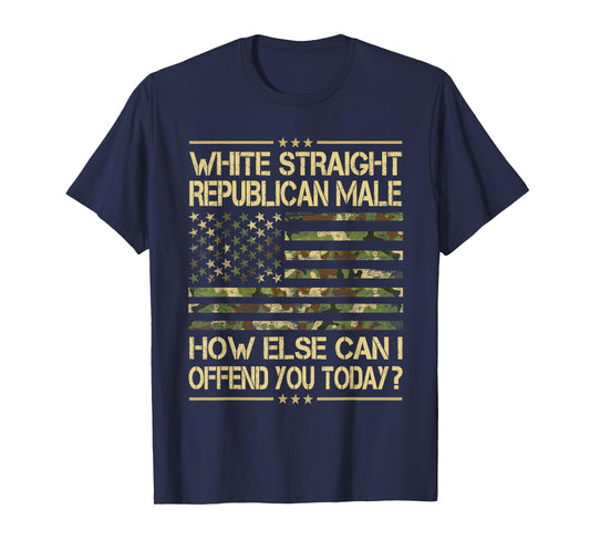 Straight White Republican Male Funny Conservative Political T-Shirt