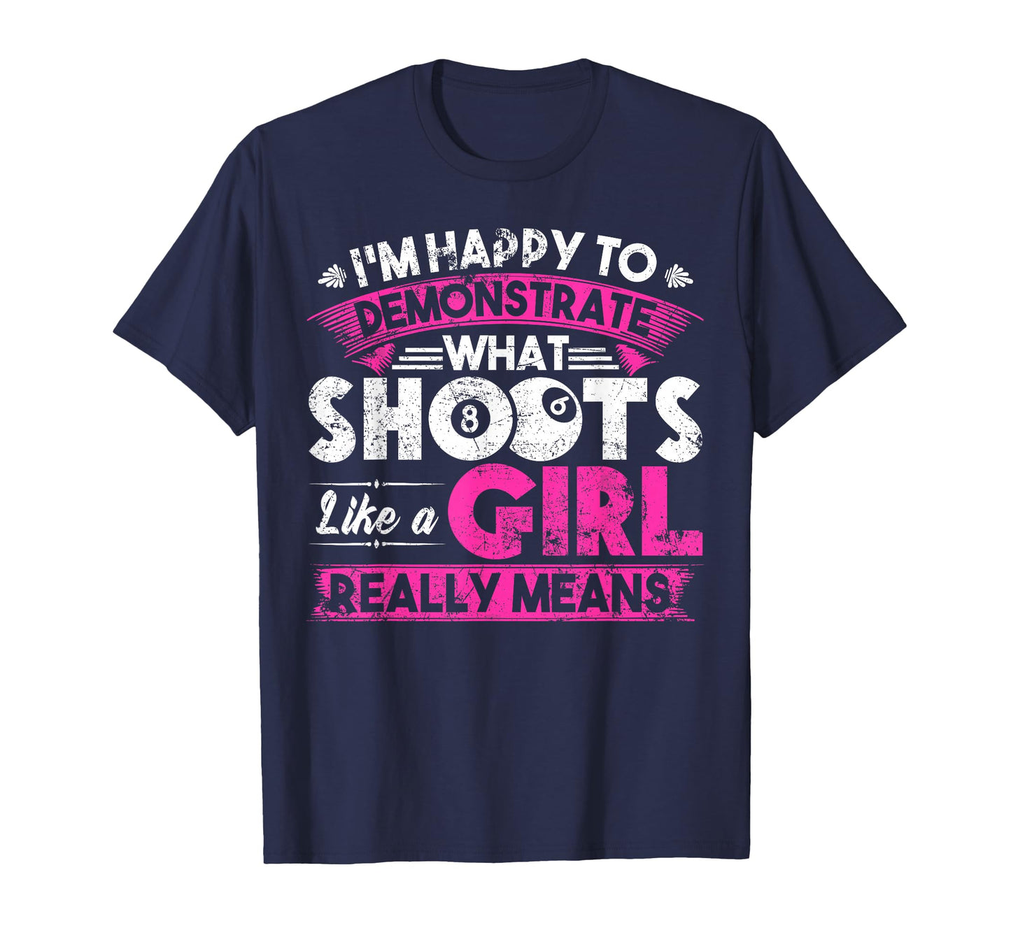 Cute Billiards Women Shirt Funny Gift for Girl Pool Player T-Shirt