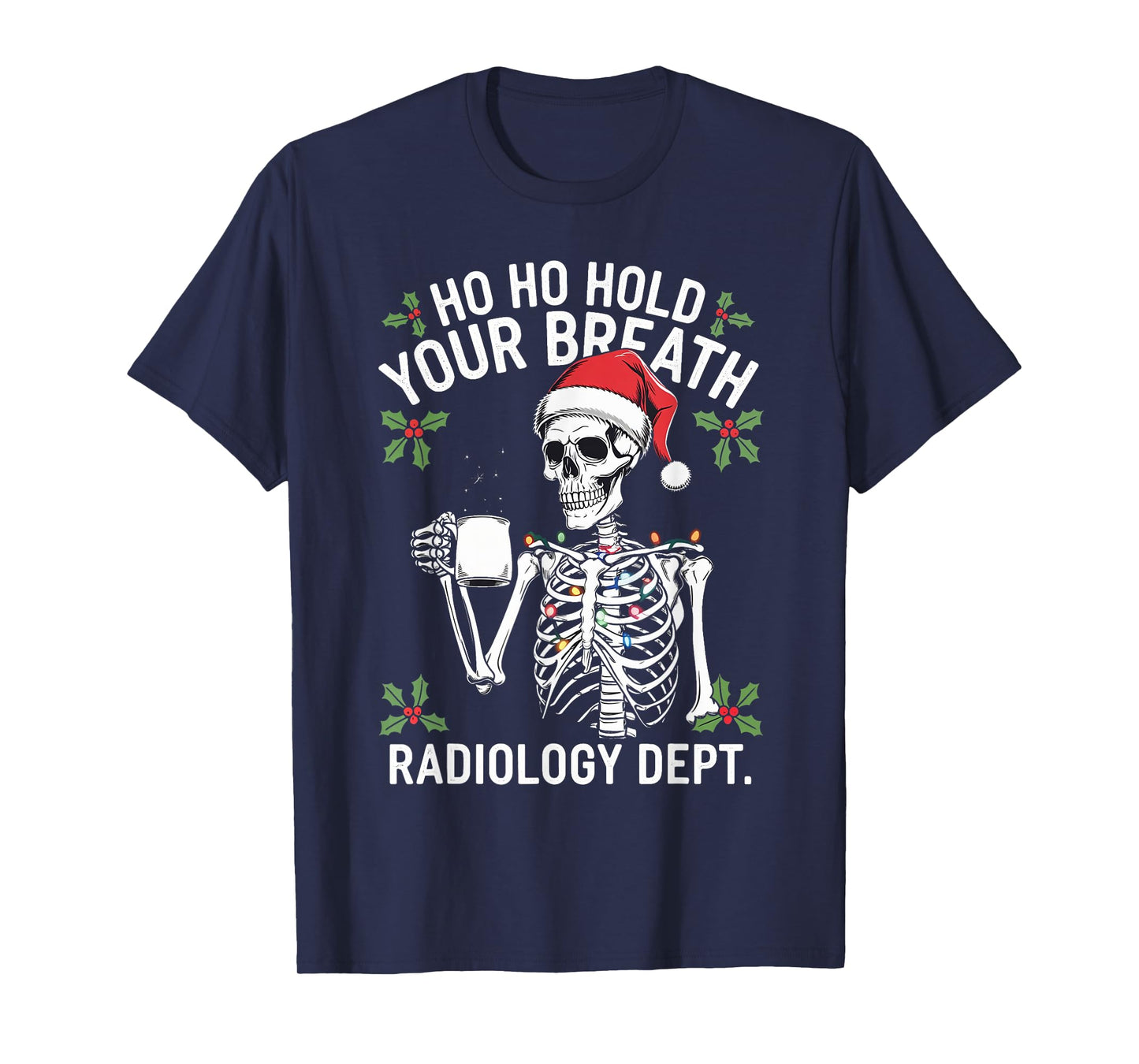 Christmas Radiology Tech Skeleton Xray Tech CT MRI Women T-Shirt