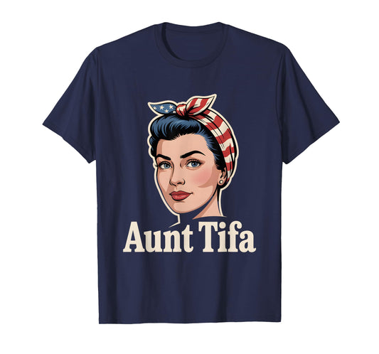 Aunt Tifa Patriotic Rosie Style T-Shirt