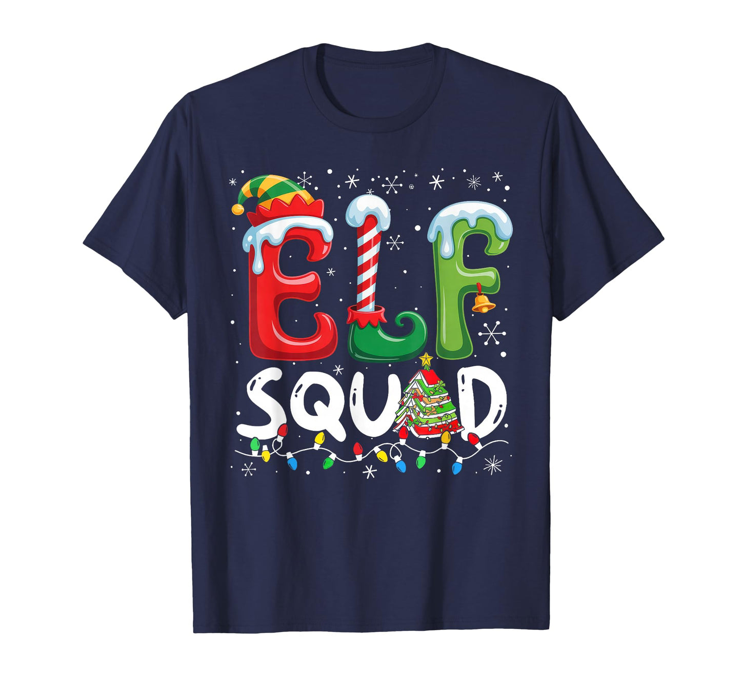 ELF Squad Funny Christmas ELF Student Teacher Men Women Kids T-Shirt
