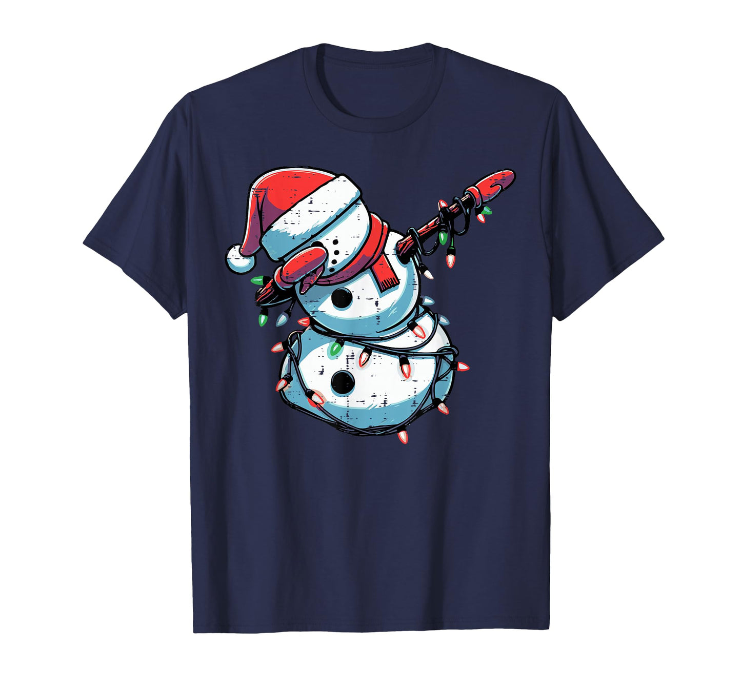 Christmas Dabbing Snowman Funny Xmas Boys Girls Kids Toddler T-Shirt