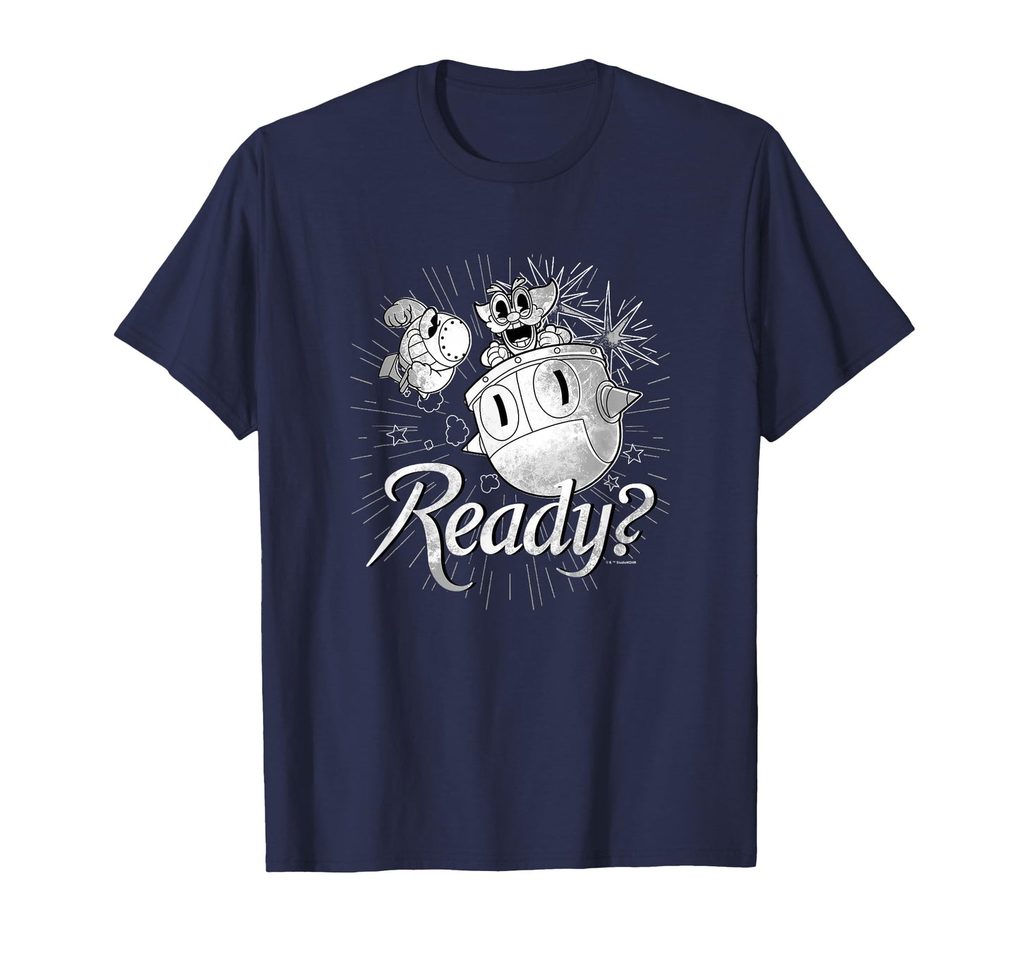 Cuphead Dr. Kahl's Robot Ready For Battle Retro Big Poster T-Shirt