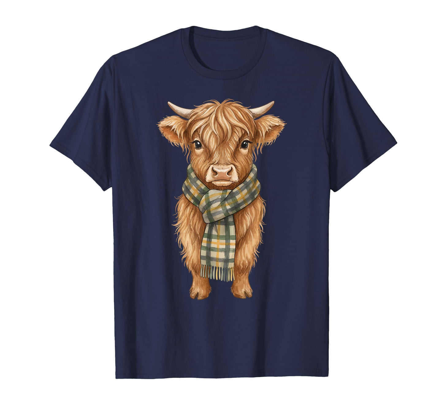 Cozy Fall Autumn Highland Cow T-Shirt